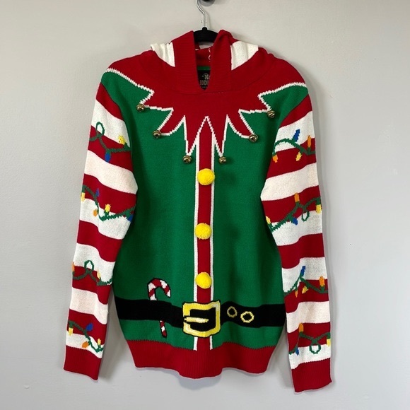 Urban Heritage Other - Interactive Happy Holidays Ugly Christmas
Sweater Medium